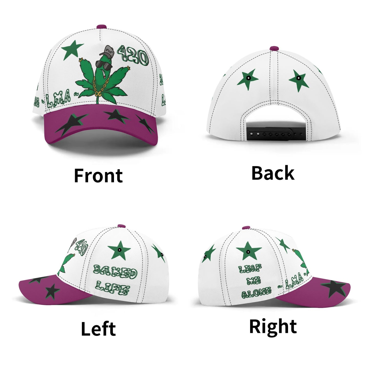 L.M.A. Leaf Me Alone 420  Baseball Cap