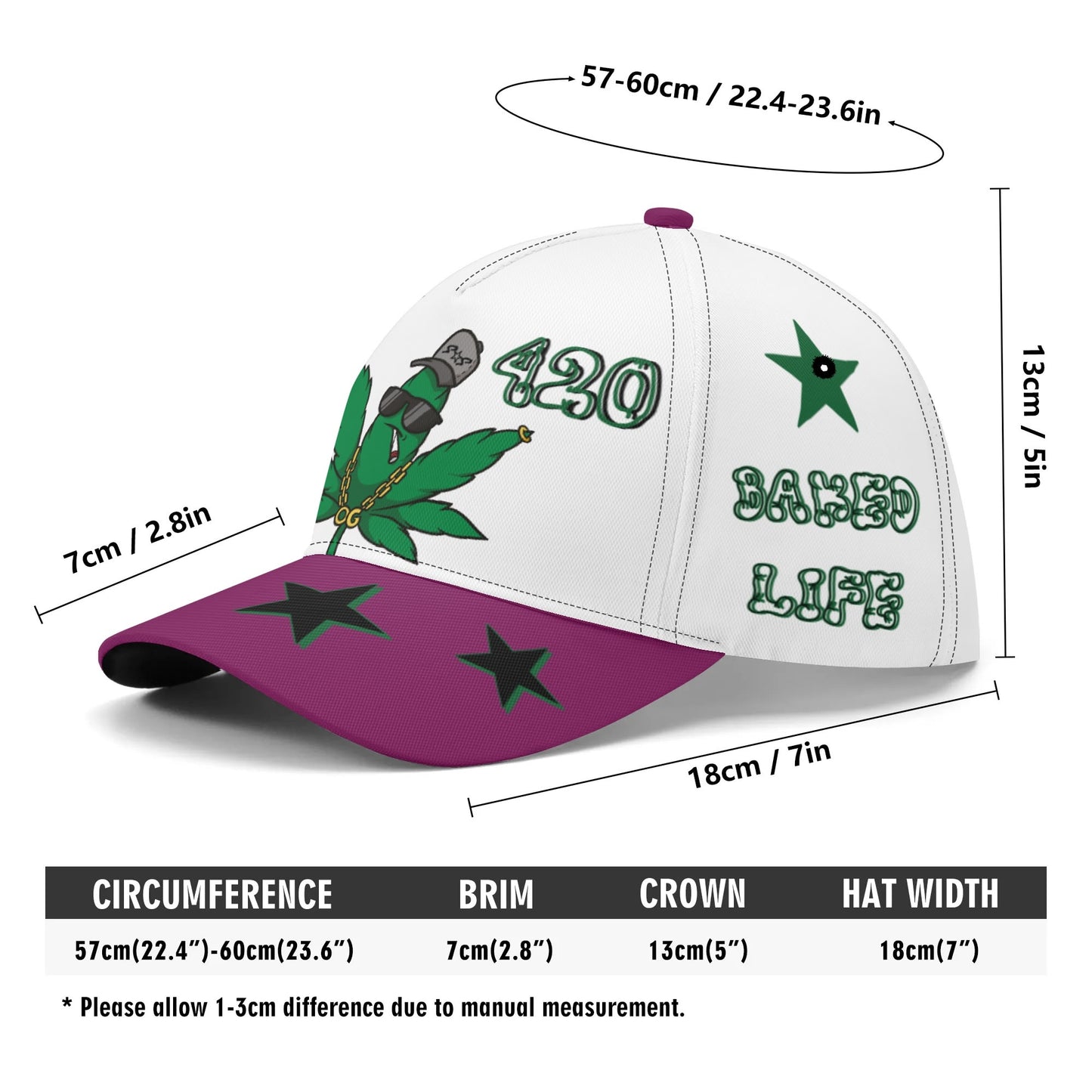 L.M.A. Leaf Me Alone 420  Baseball Cap