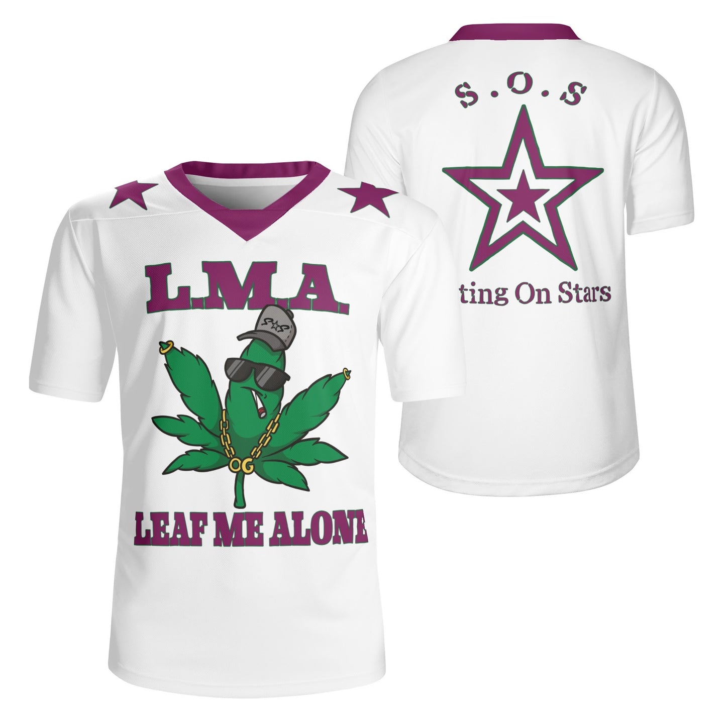 L.M.A. Leaf Me Alone 420 Reboot Rugby Jersey