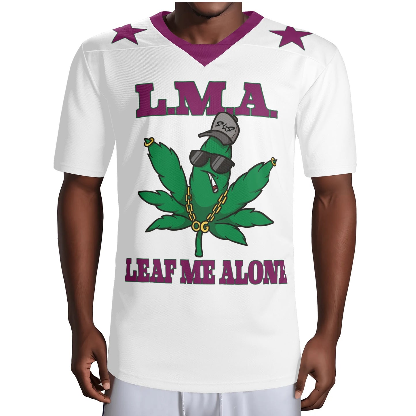 L.M.A. Leaf Me Alone 420 Reboot Rugby Jersey