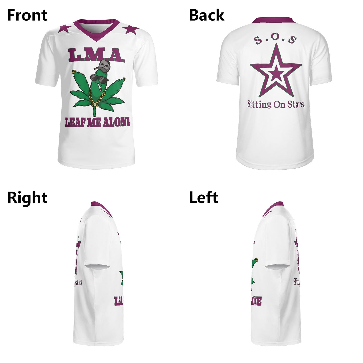 L.M.A. Leaf Me Alone 420 Reboot Rugby Jersey