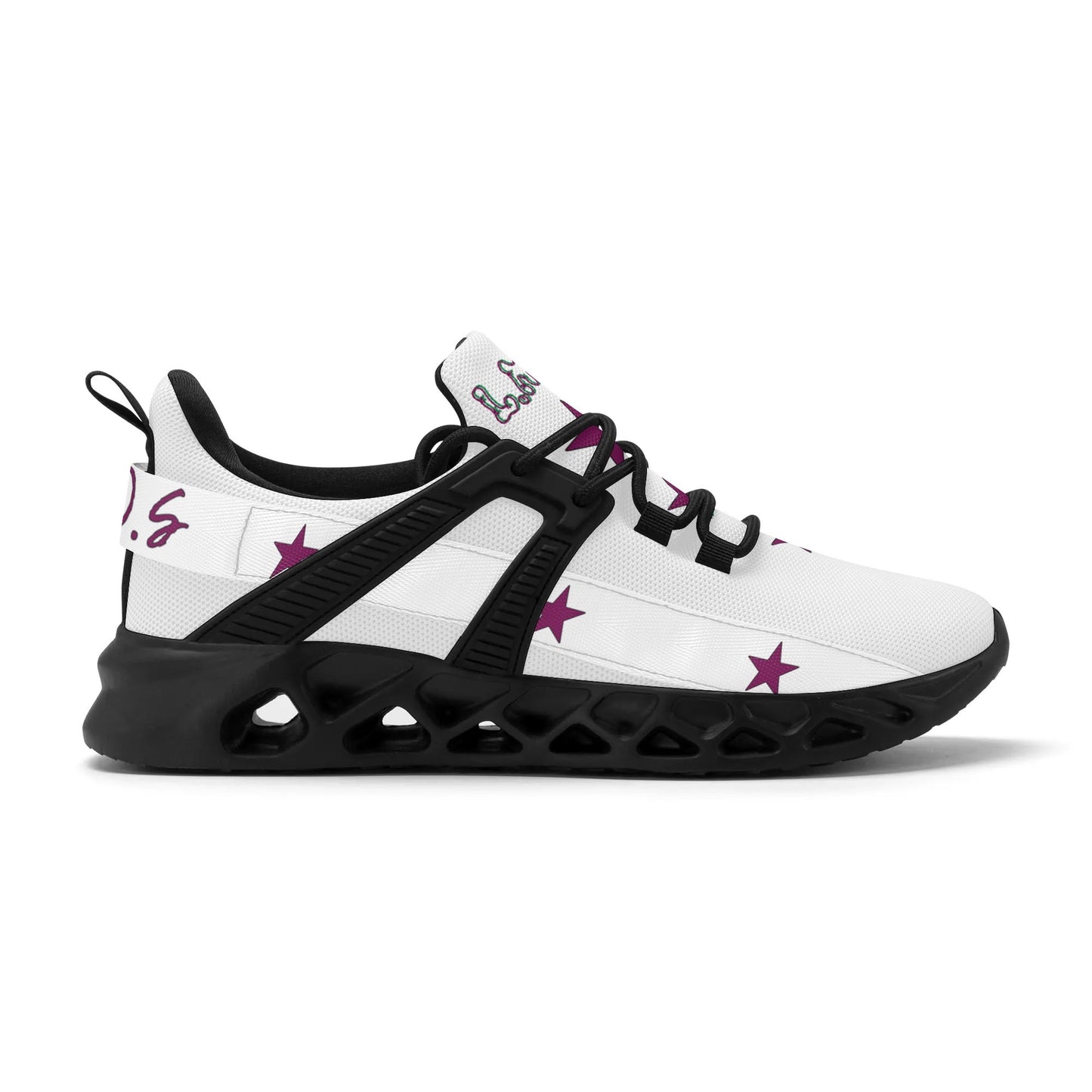 L.M.A. Leaf Me Alone 420 Mens  Purple/White Star Kicks