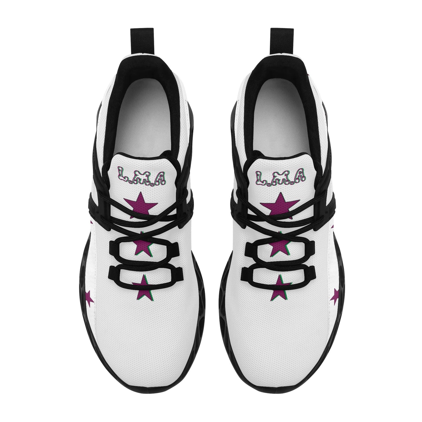 L.M.A. Leaf Me Alone 420 Mens  Purple/White Star Kicks