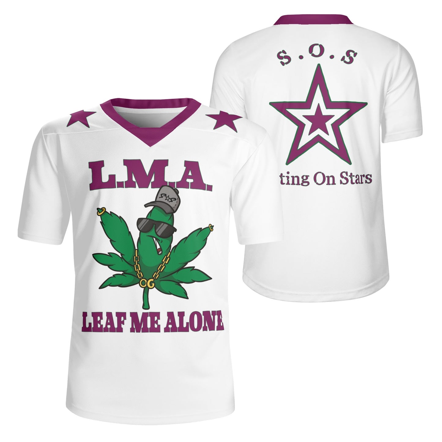 L.M.A. Leaf Me Alone 420 Reboot Rugby Jersey