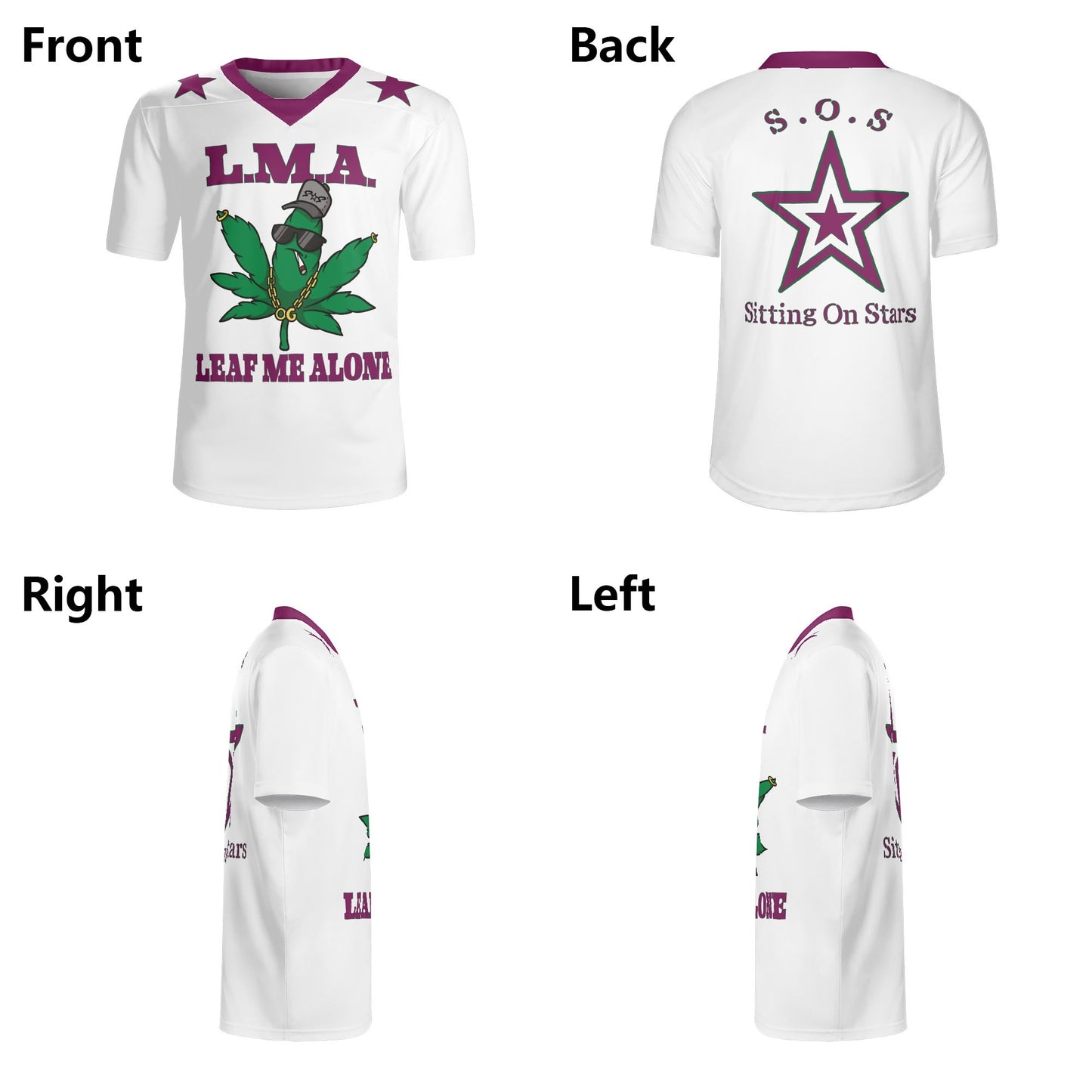 L.M.A. Leaf Me Alone 420 Reboot Rugby Jersey