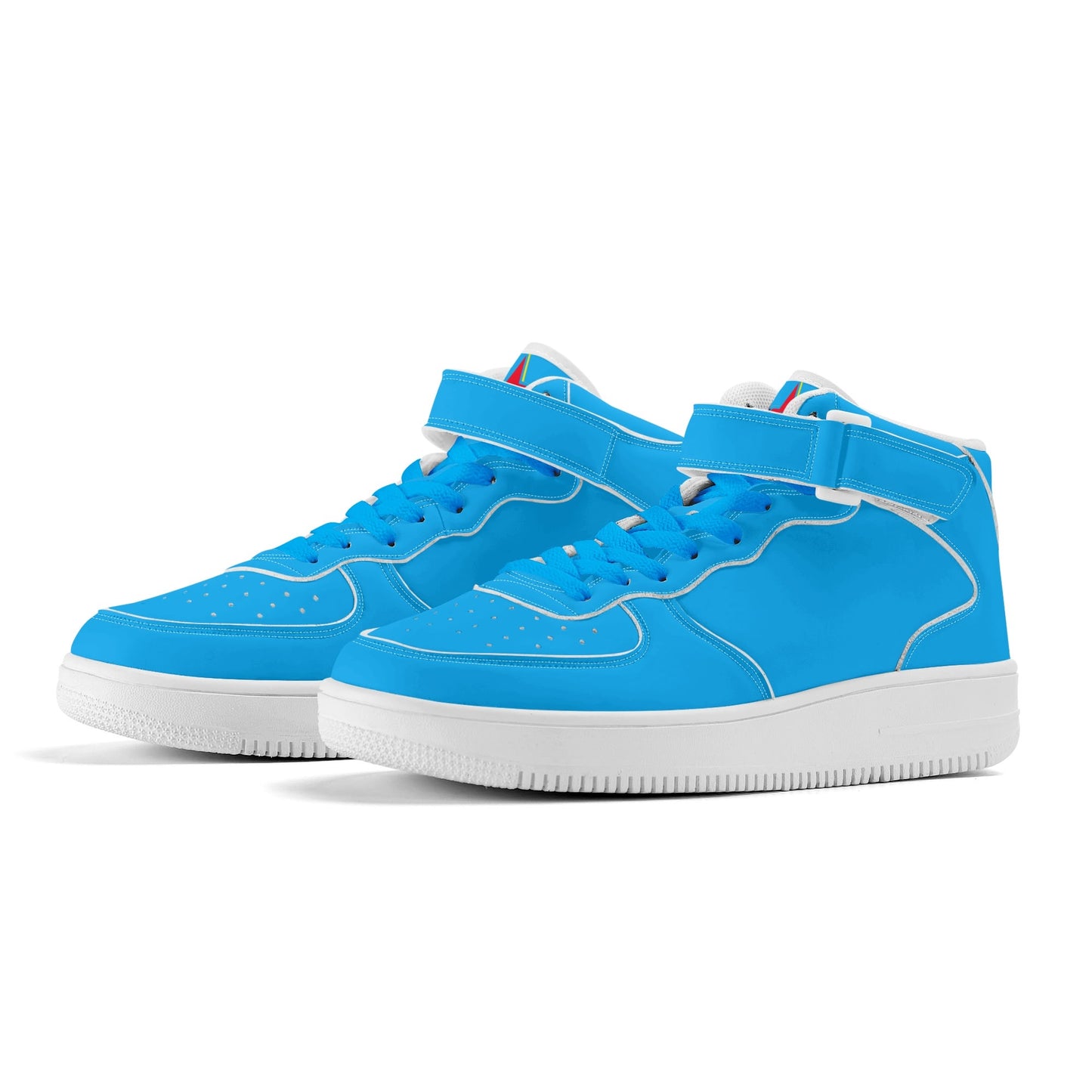 Vulture Valley Mens Turquoise High Top Leather Star Kicks