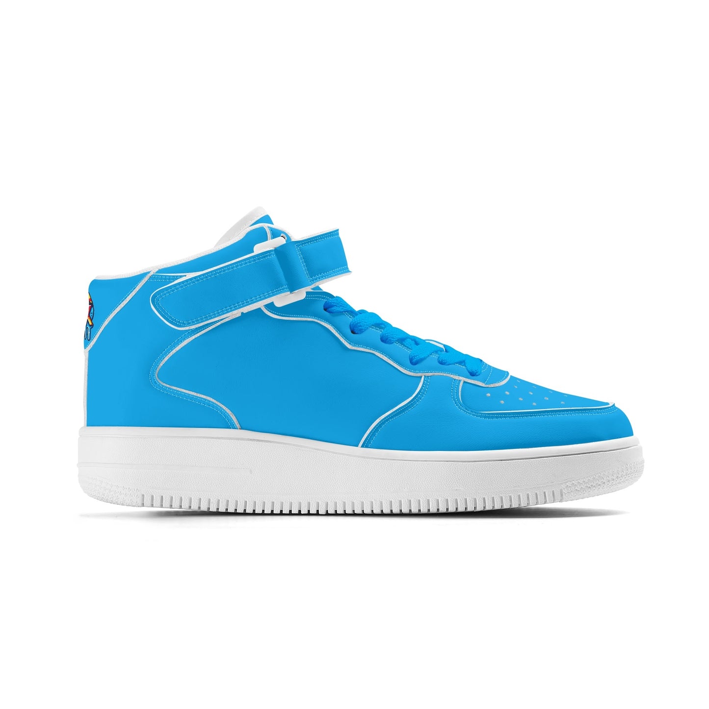 Vulture Valley Mens Turquoise High Top Leather Star Kicks