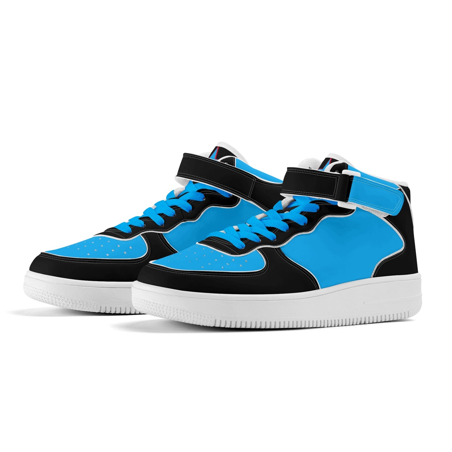 Vulture Valley Mens Turquoise/Black High Top Leather Star Kicks