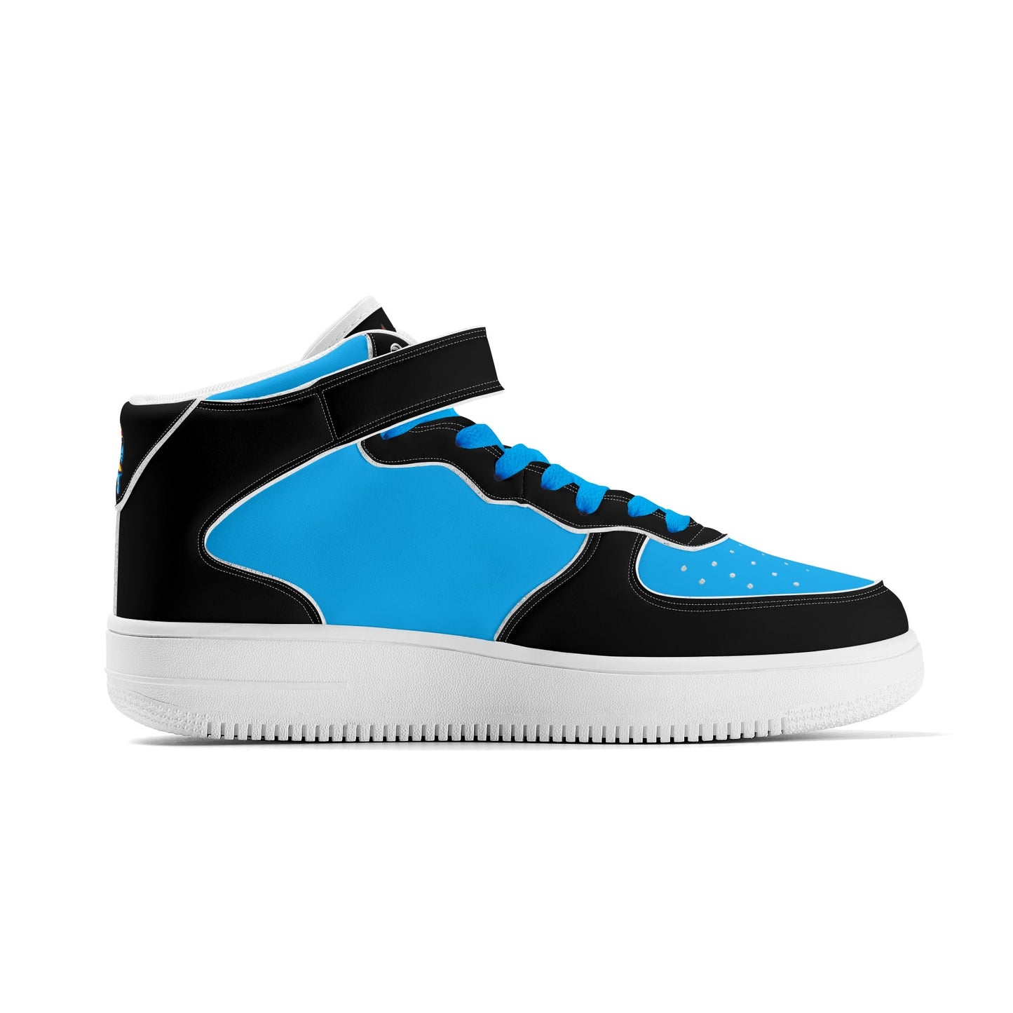 Vulture Valley Mens Turquoise/Black High Top Leather Star Kicks