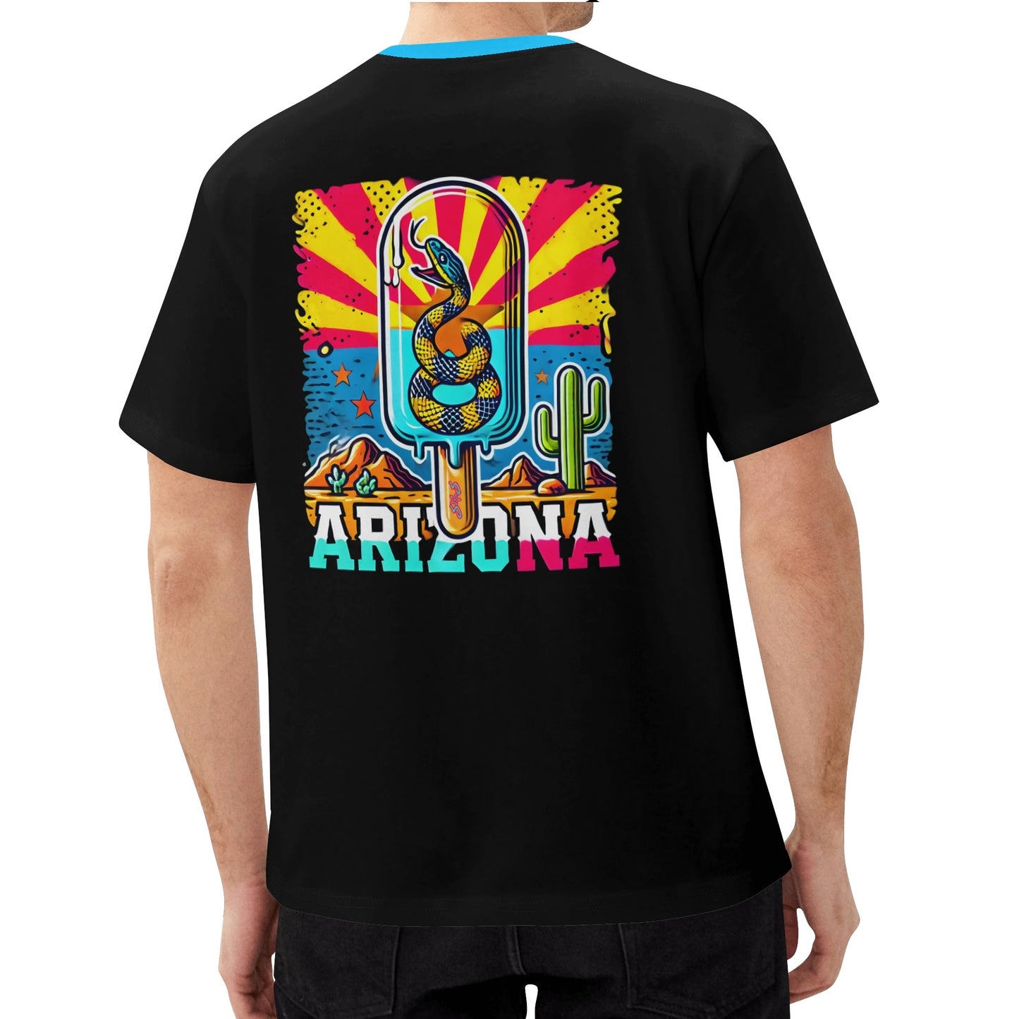 Vulture Valley Black/Turquoise Mens Classic T-Shirt