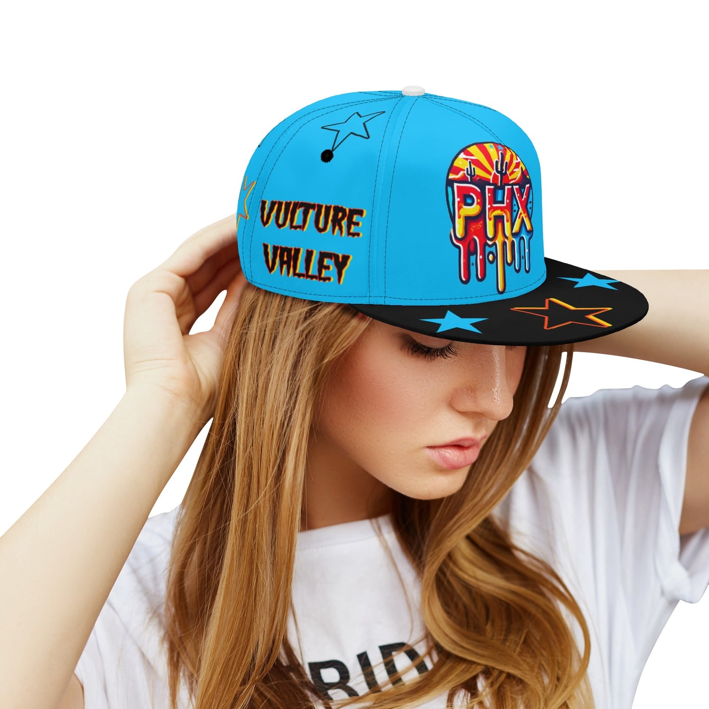 Vulture Valley Turquoise/Black Classic Snap backs