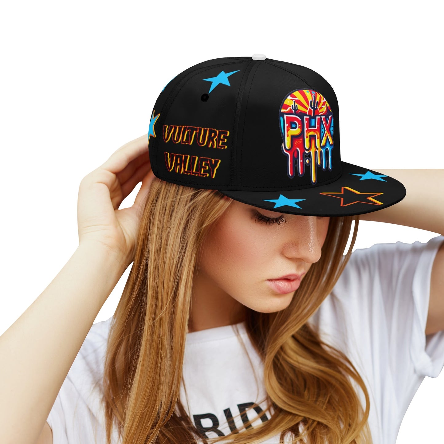 Vulture Valley Black Classic Snap backs