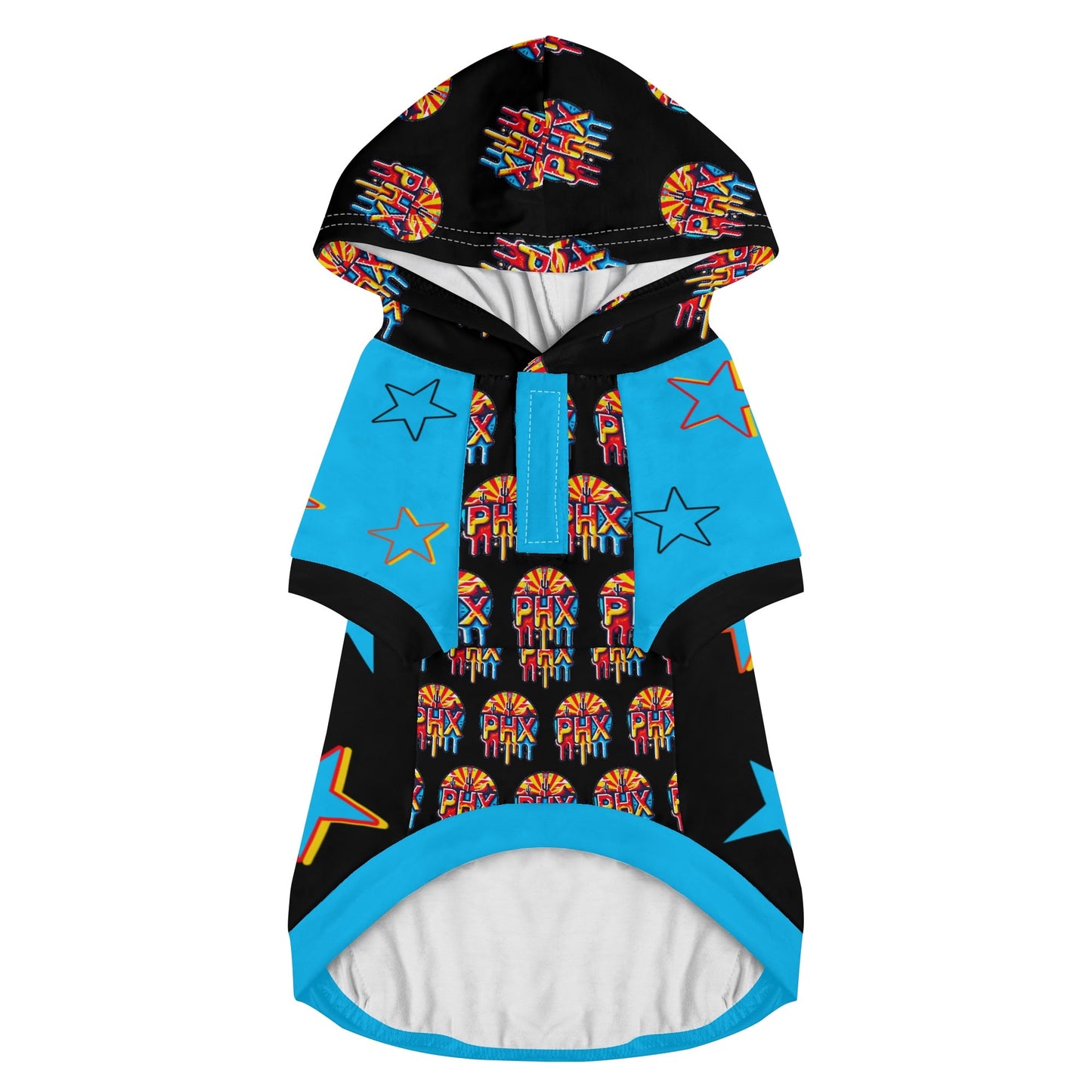 Vulture Valley Black/Turquoise Pet Outfit Pullover Hoodie