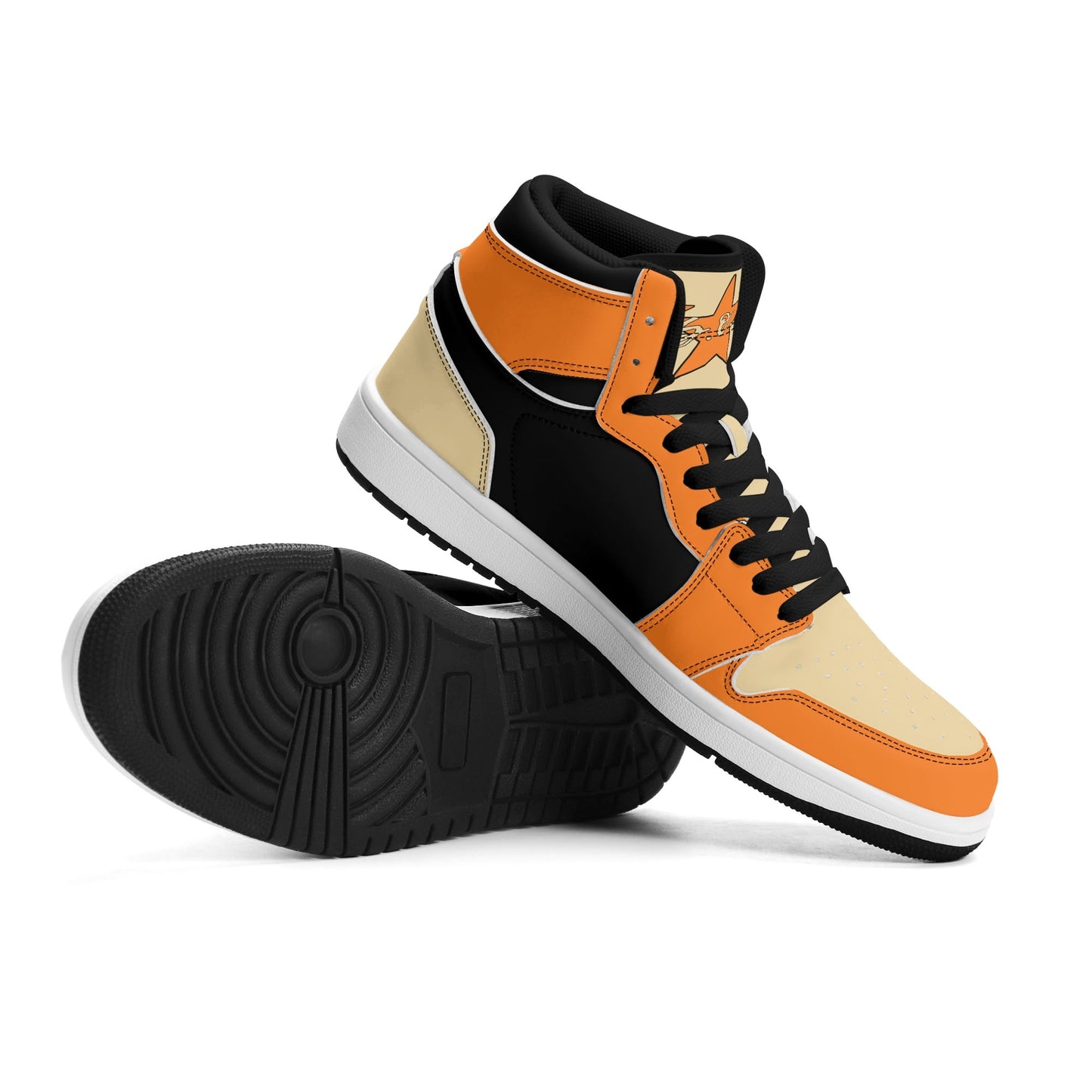 S.S. SouthSide Mens Premium Leather High Top Star Kicks