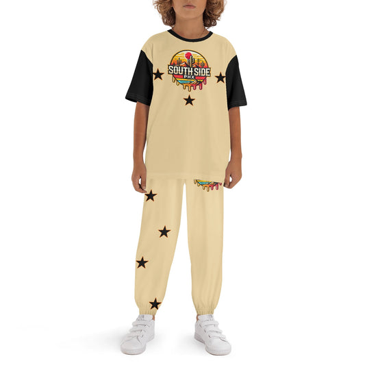 S.S. SouthSide Childrens Sleepwear Short Sleeve Shirt and Long Pants Set