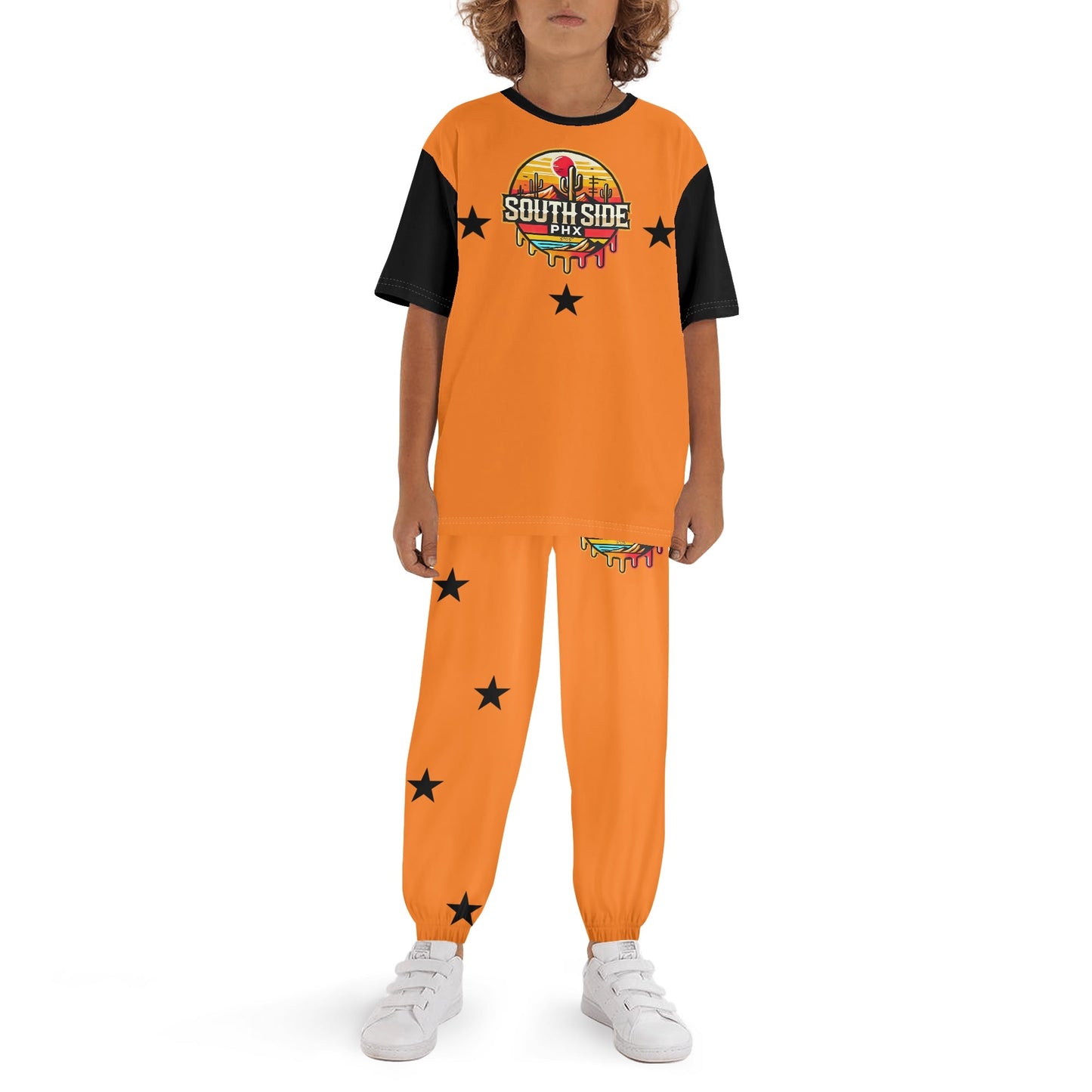 S.S. SouthSide Childrens Sleepwear Short Sleeve Shirt and Long Pants Set