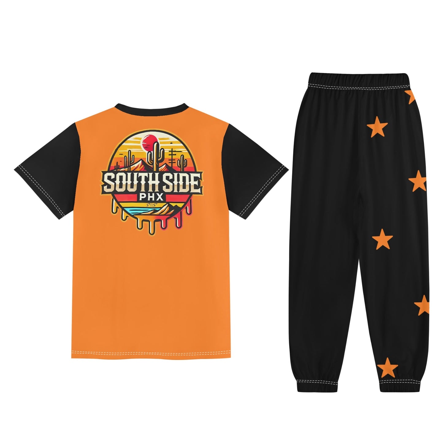 S.S. SouthSide Childrens Sleepwear Short Sleeve Shirt and Long Pants Set