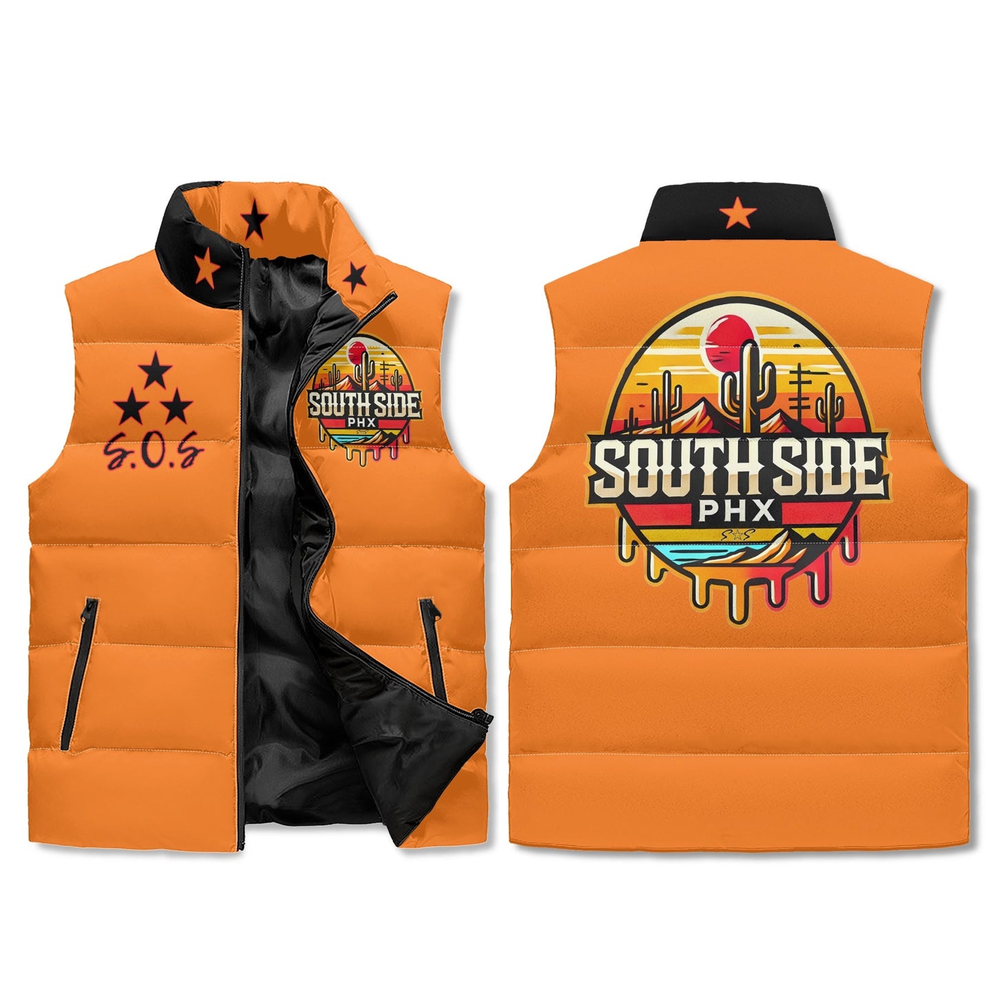 S.S. SouthSide  Zip Up Puffer Vest