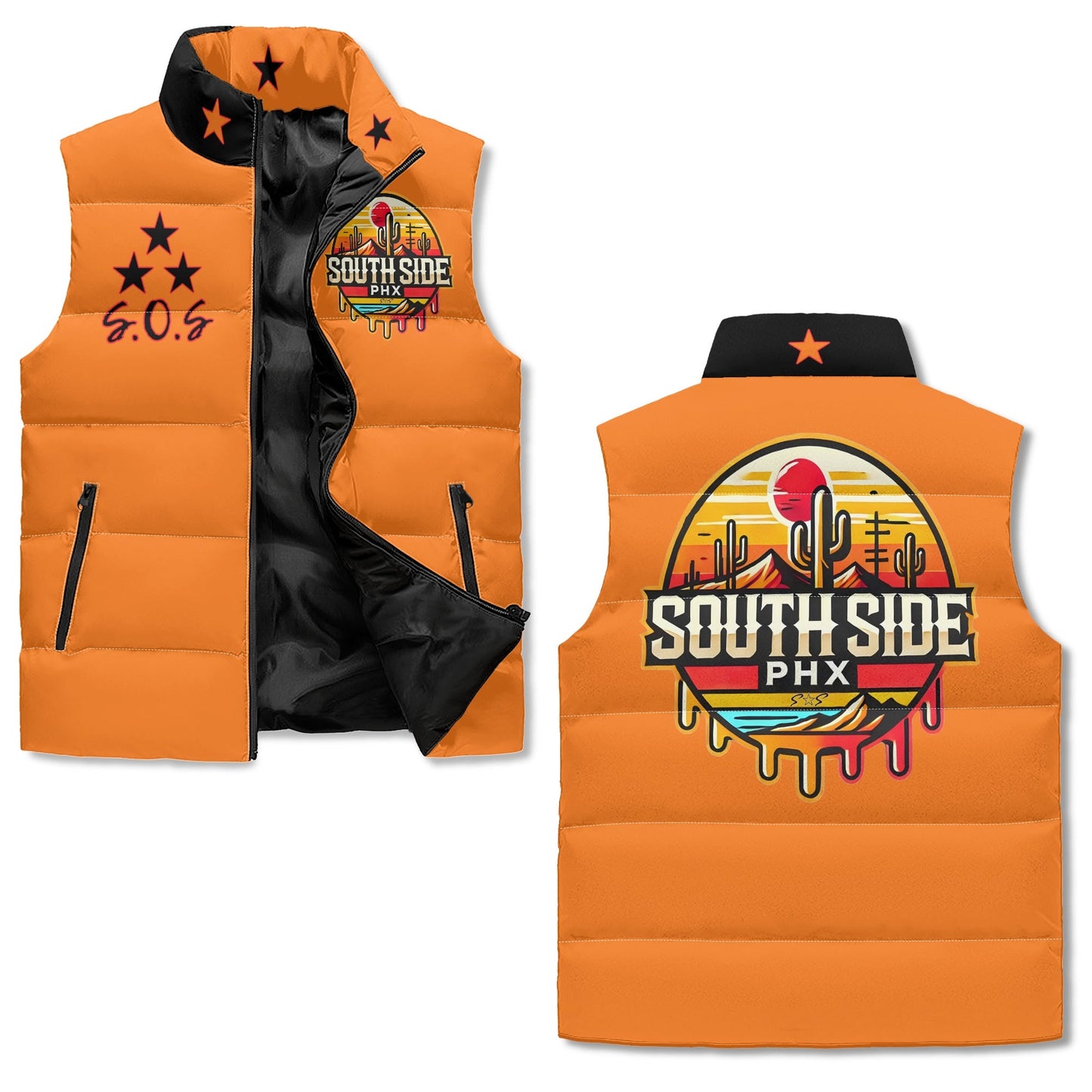 S.S. SouthSide  Zip Up Puffer Vest