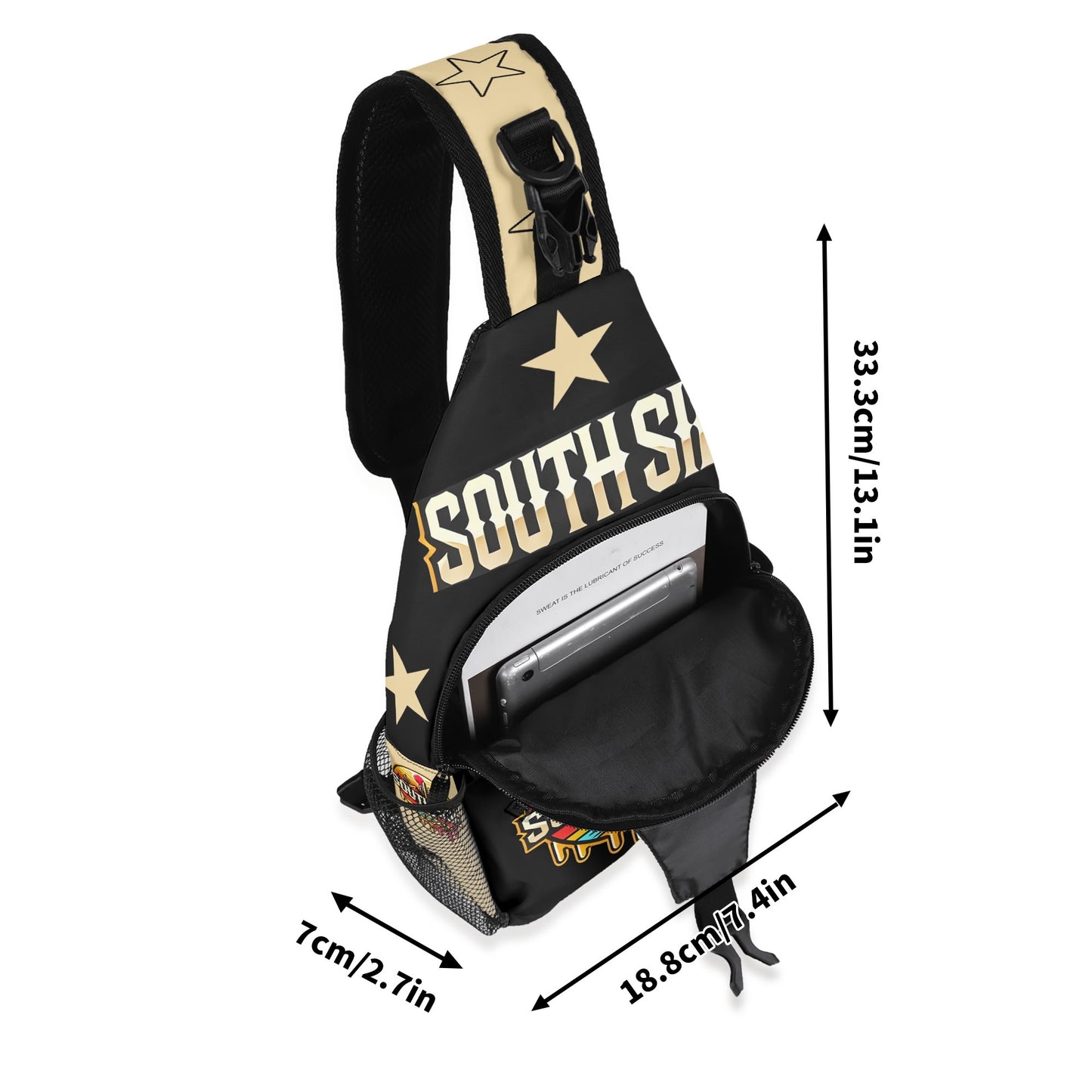 S.S. SouthSide Cross body Bag with Adjustable Strap