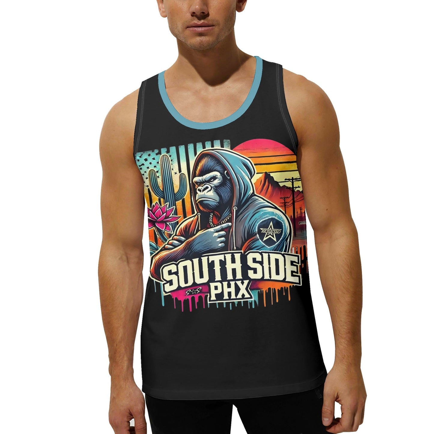 South Side Pt.2  Loose Fit Sleeveless Tank Top T-Shirt
