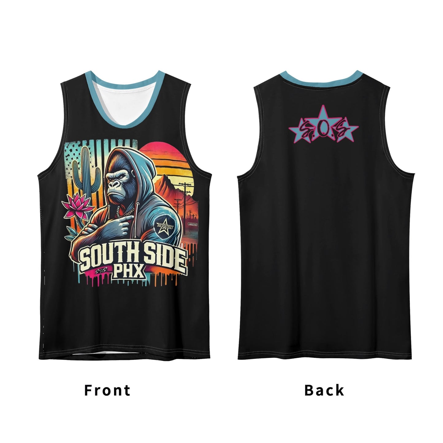 South Side Pt.2  Loose Fit Sleeveless Tank Top T-Shirt