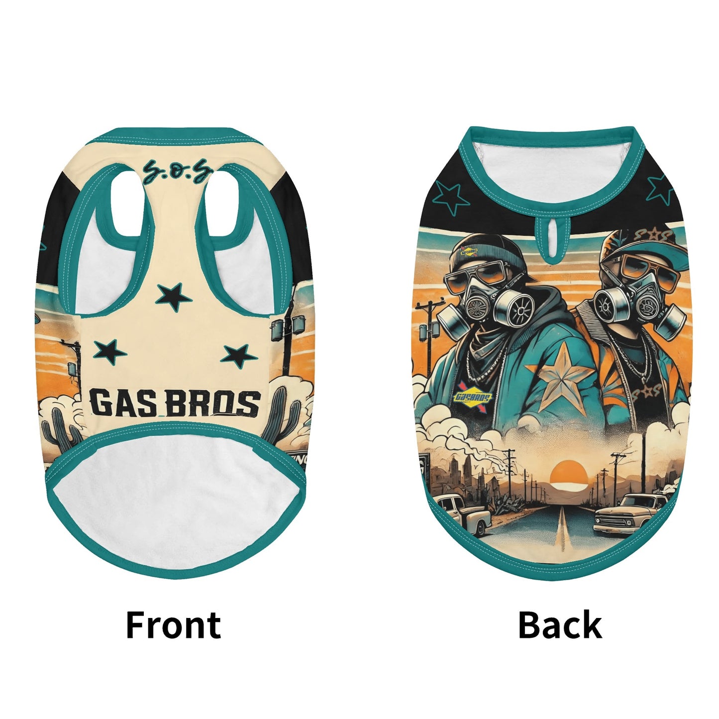 S.O.S x Gas Bros Pet Hoodies for Small/Medium Dogs