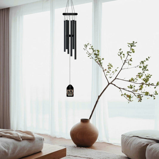 Copper Flex Black Wind Chimes By S.O.S