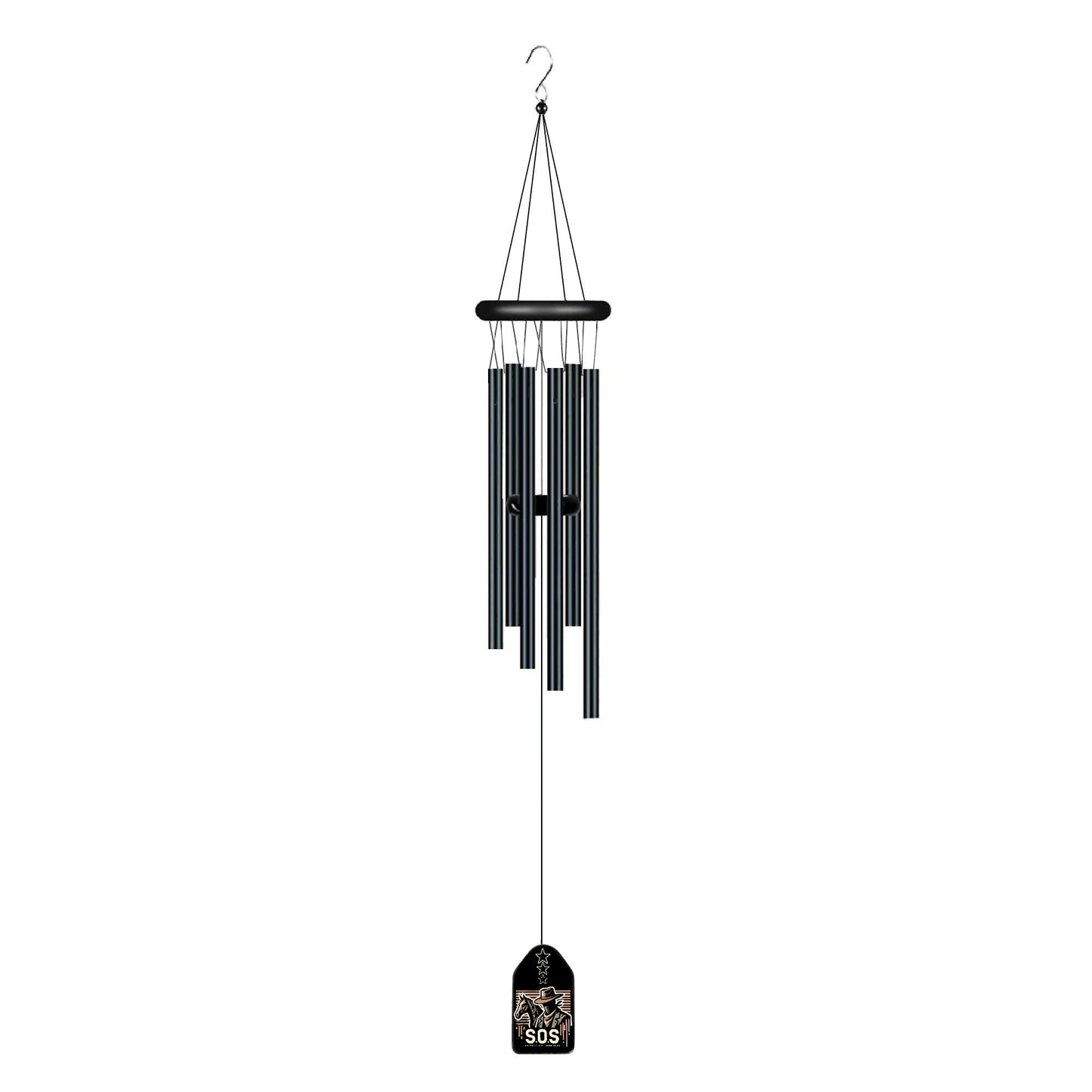 Copper Flex Black Wind Chimes By S.O.S