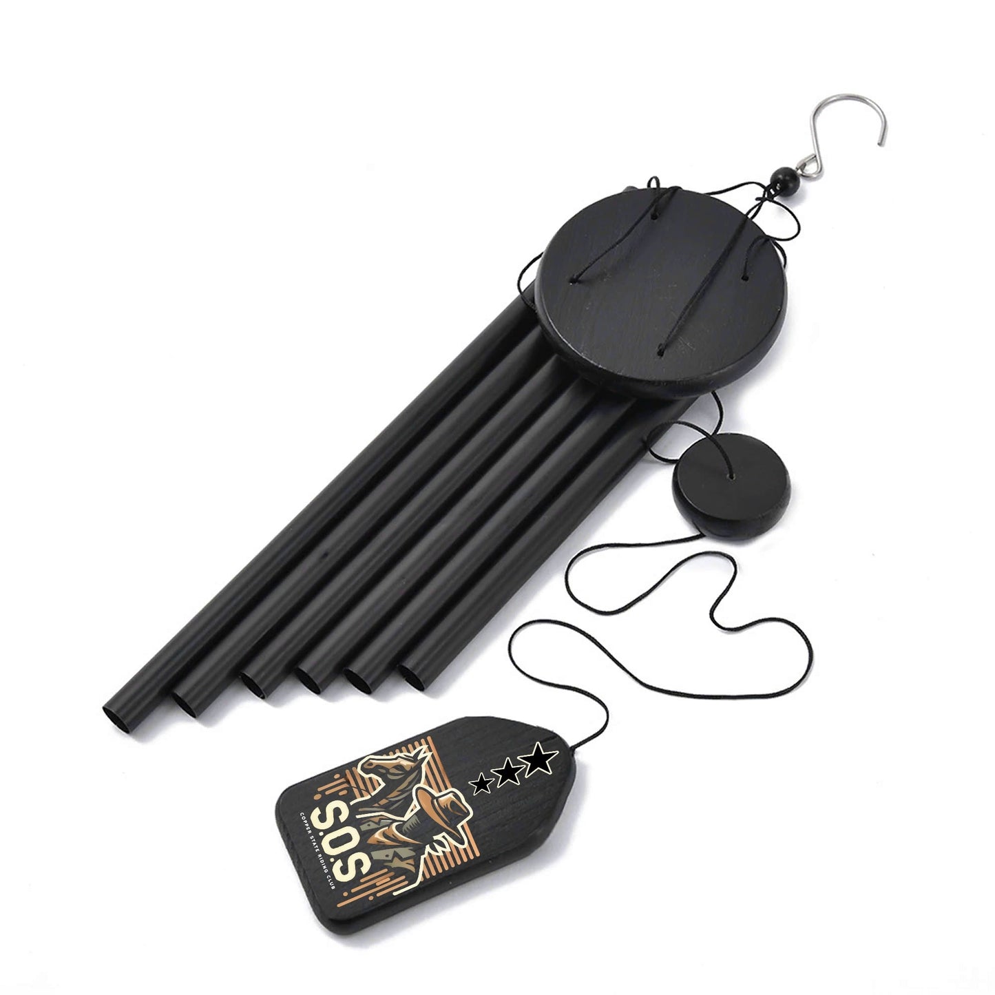 Copper Flex Black Wind Chimes By S.O.S