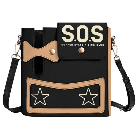Copper Flex By S.O.S Leather Outdoor Portable Crossbody Bag