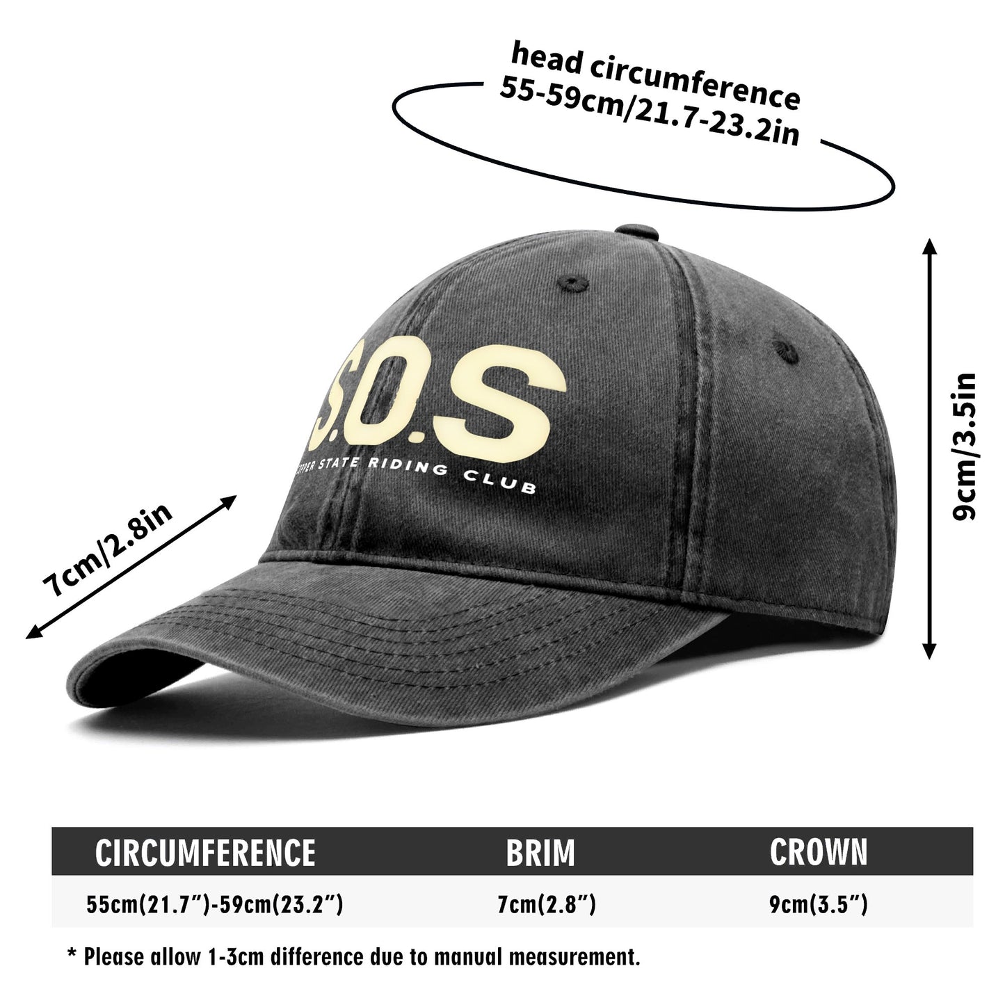 Copper Flex By S.O.S = Denim Style Hat Ship/US