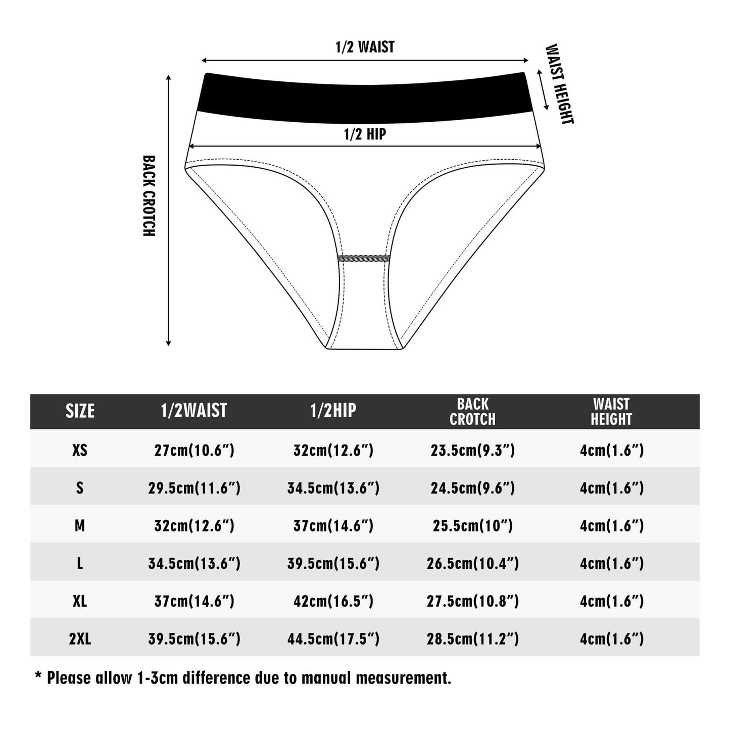 G.S.G Ghost Star Girl Womens White Mid Waisted Briefs