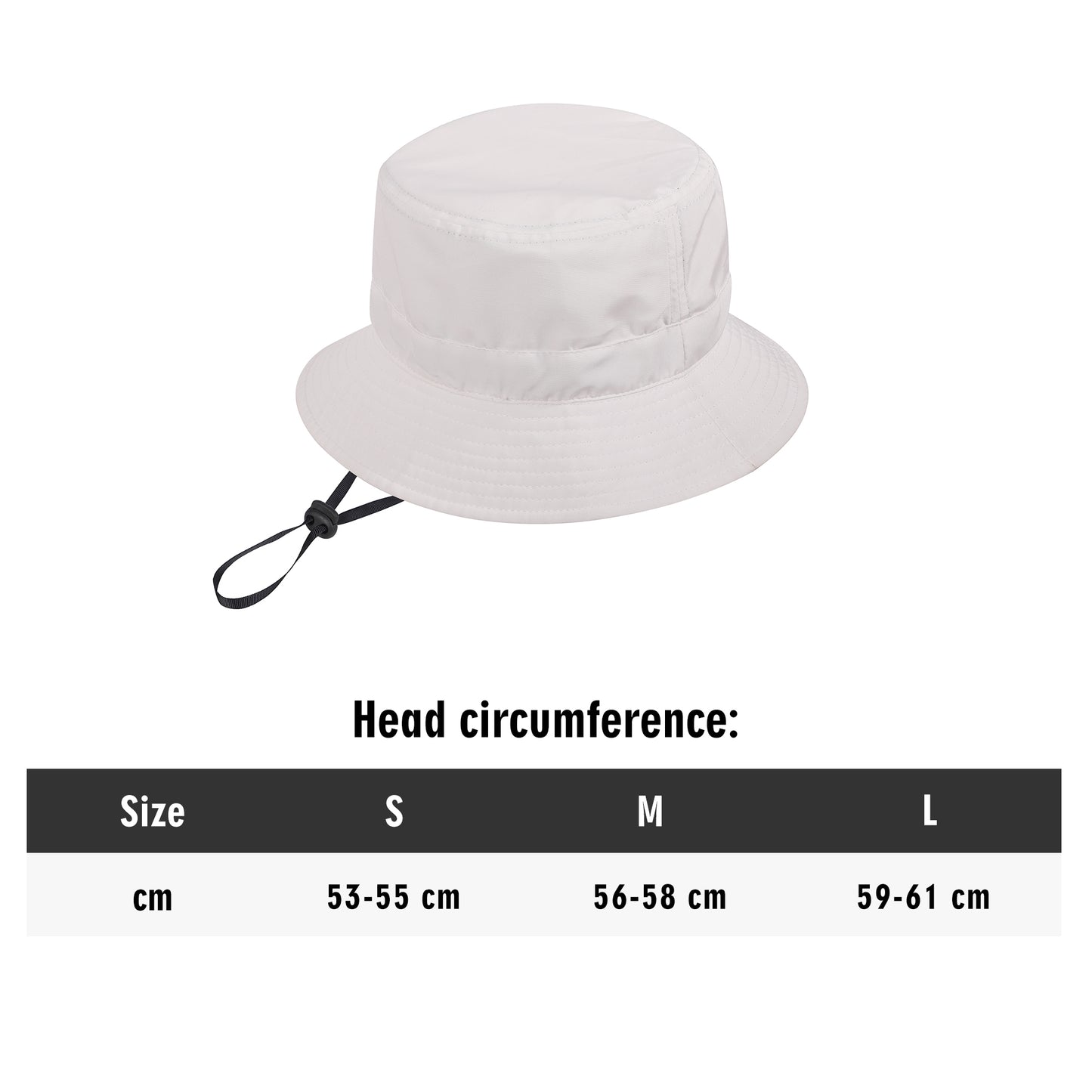 Star Gang White/Black Bucket Hats with Adjustable String