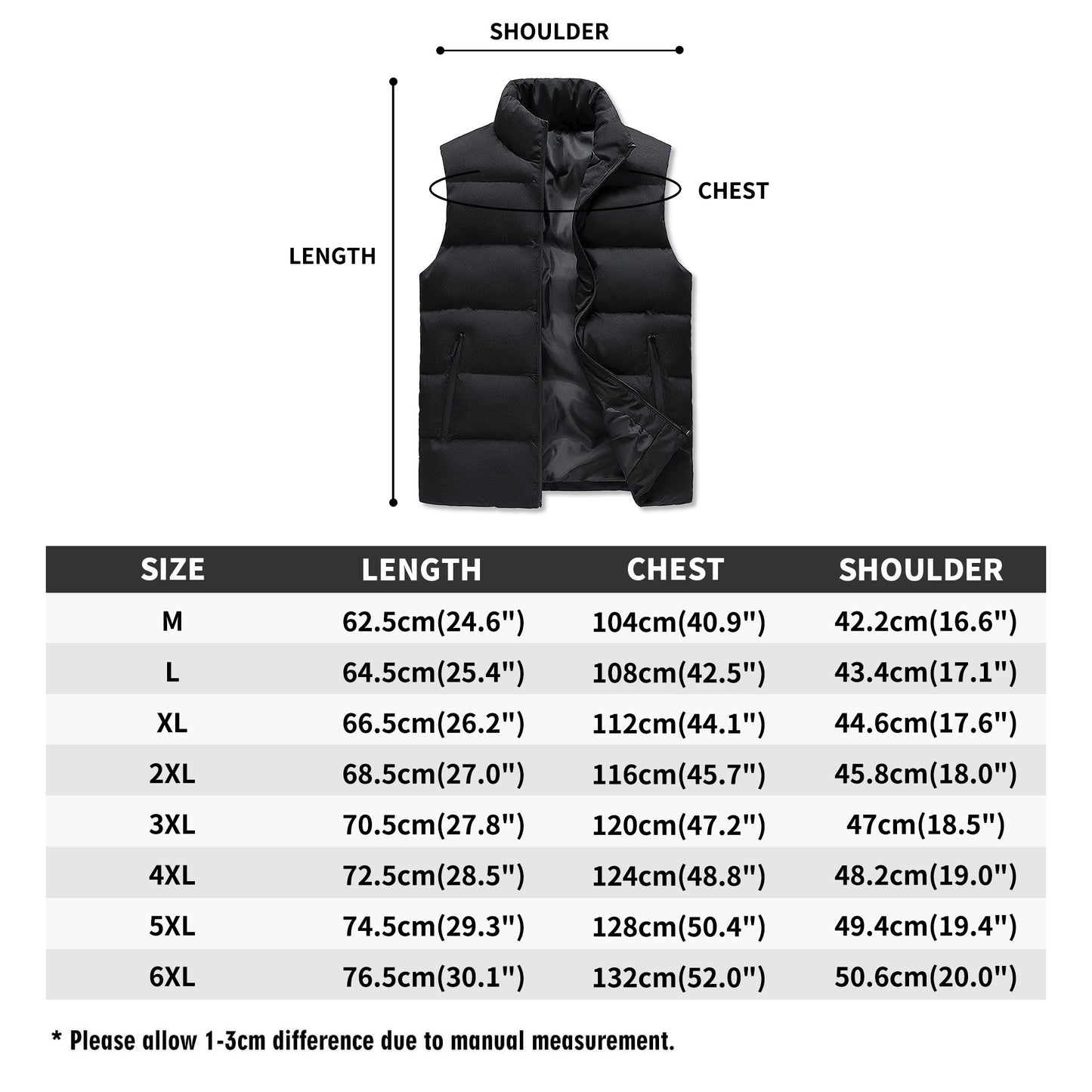 S.O.S & P.S.P Collaboration Mens Hooded Puffer Vest