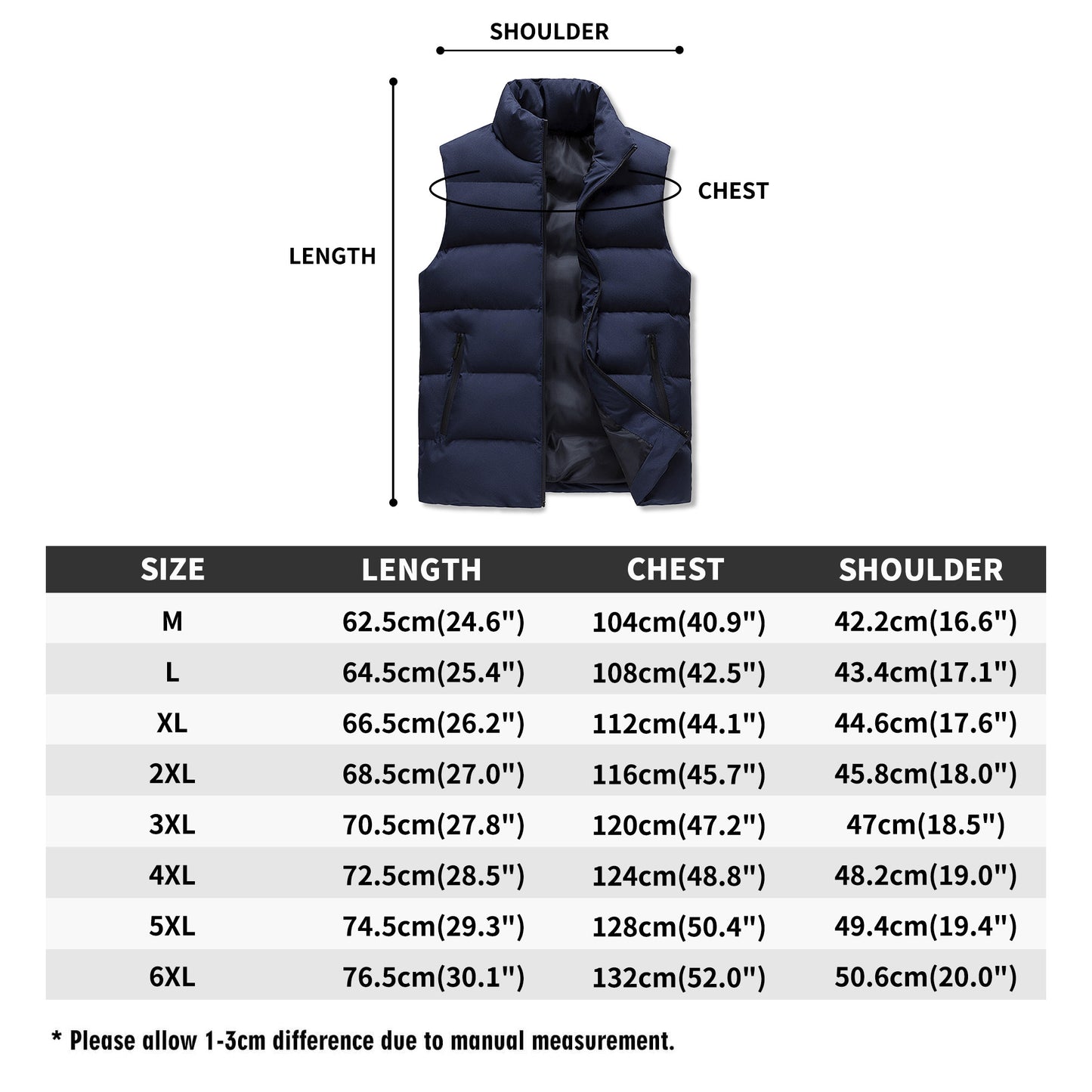 S.O.S & P.S.P Collaboration Mens Hooded Puffer Vest