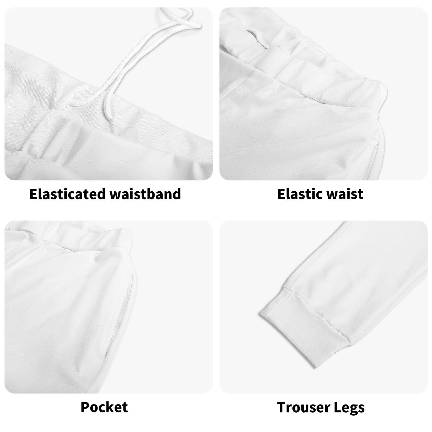 Leaf Me Alone 2.0 420 S.O.S Edition Mens White Sweatpants