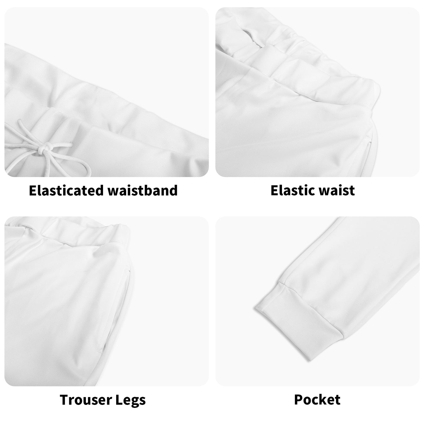 Slothfully Elevated  Mens White Sweatpants