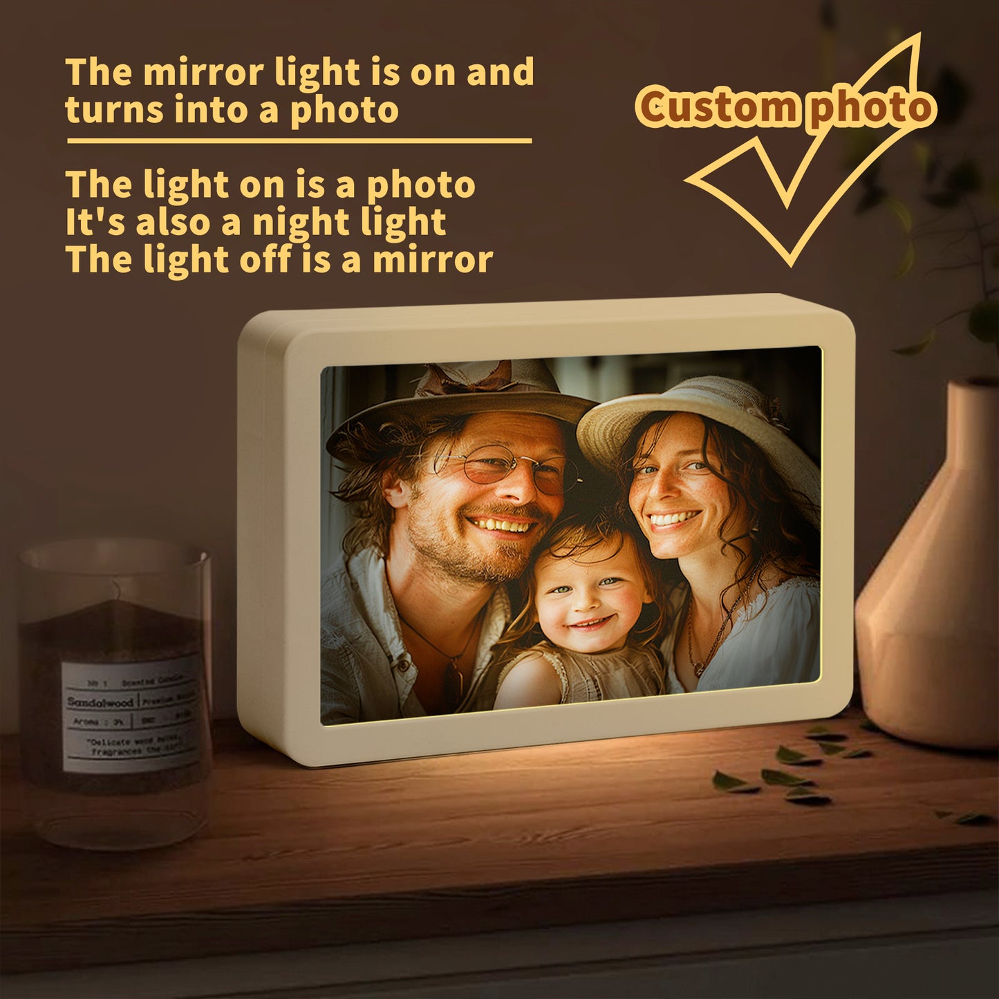 Universal Flex Rectangle LED Mirror Light