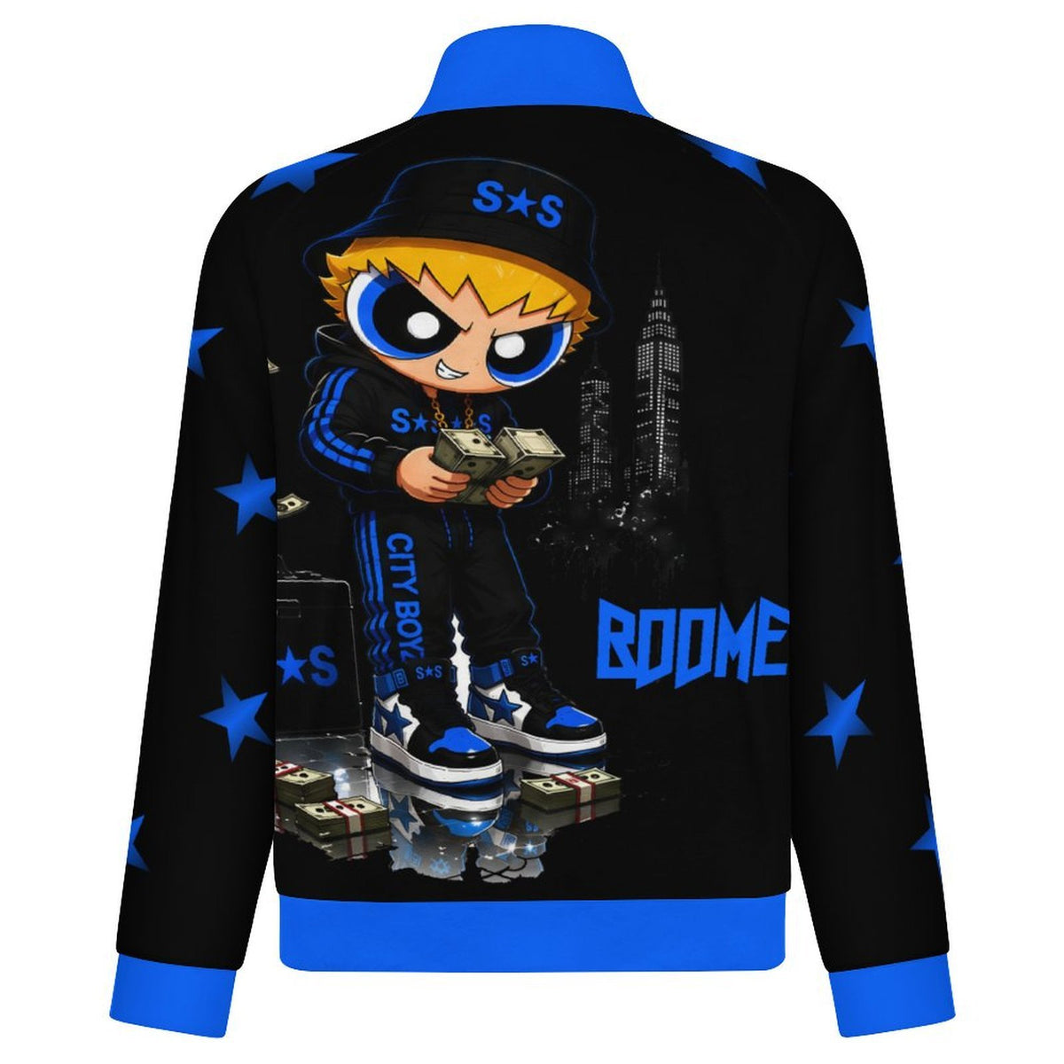 S.O.S: Rowdy Ruff Boys Men’s Full‑Zip Fleece Jacket