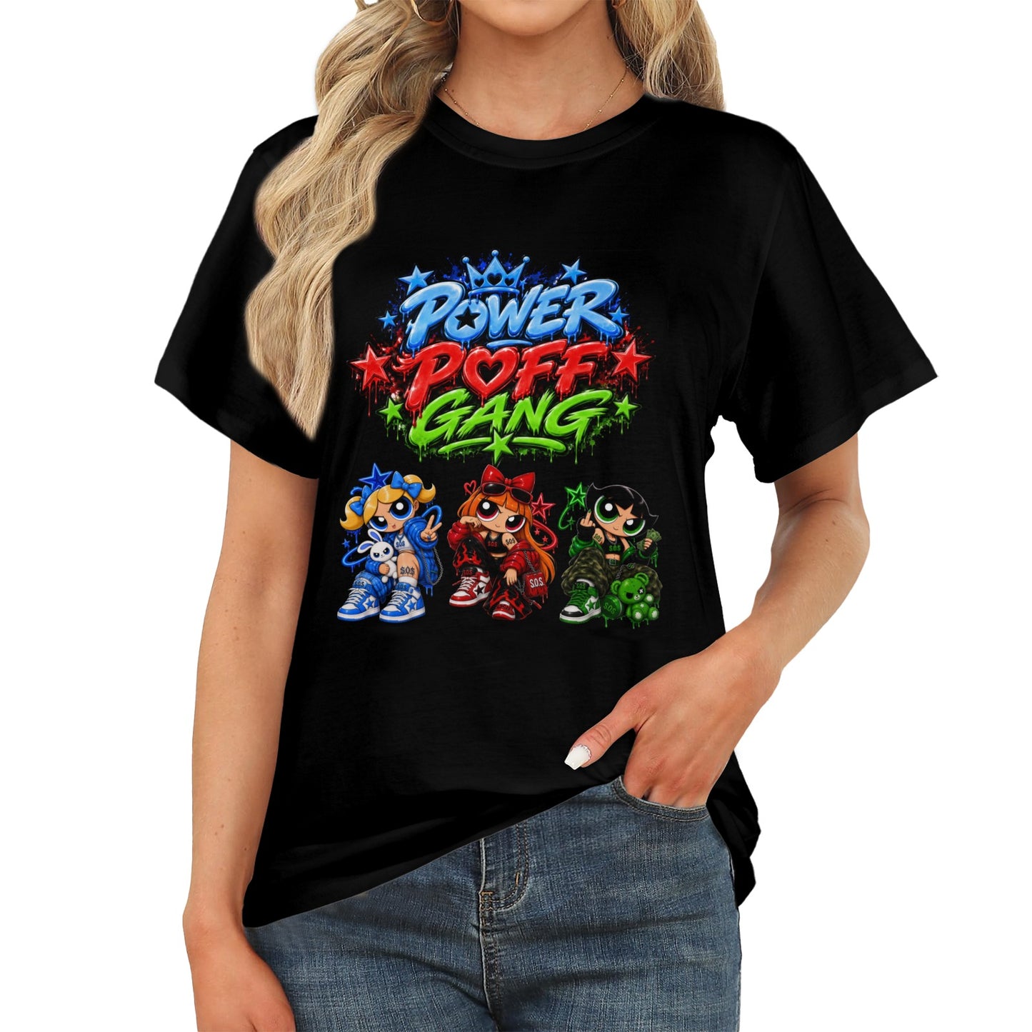 S.O.S: Power Puff Gang Women's T-Shirt  | Ships from USA