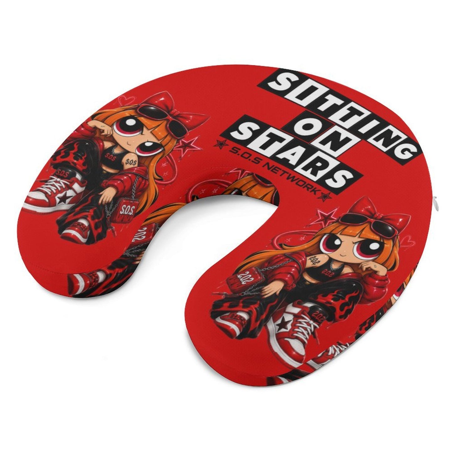 S.O.S: Power Puff Gang U-Shaped Travel Neck Pillow