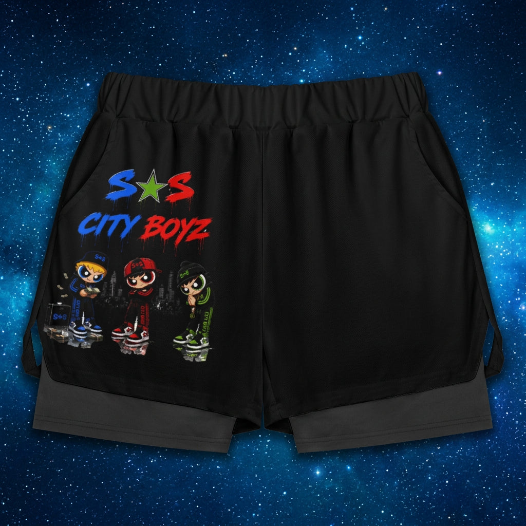 S.O.S: Rowdy Ruff Boys Men's Sport Shorts With Pockets