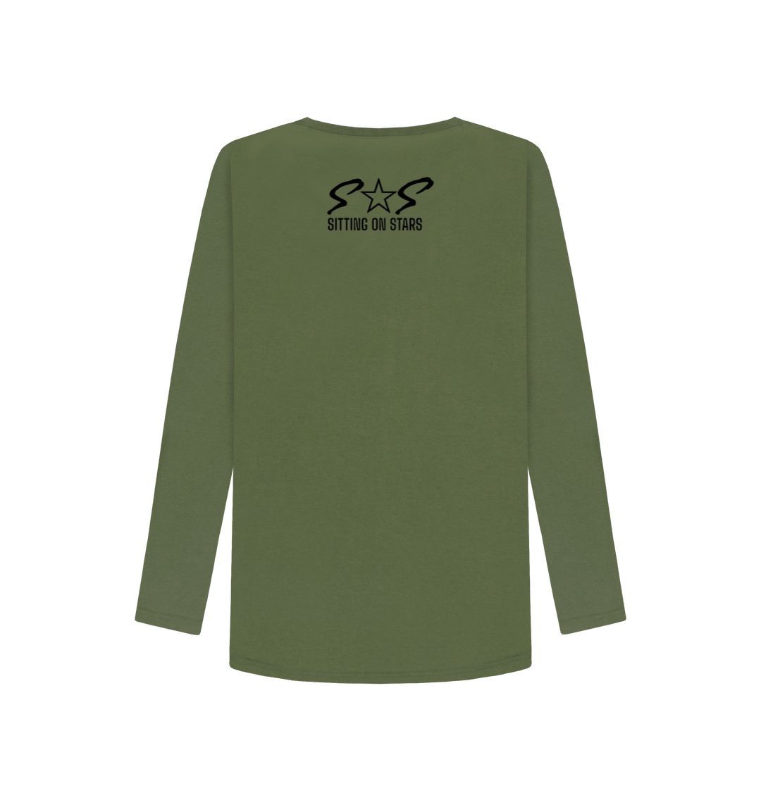 Khaki Women's Long Sleeve Shirt 1.0