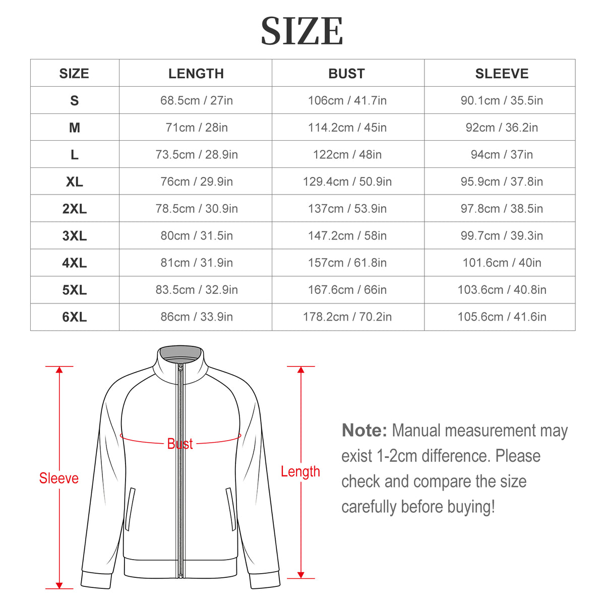 S.O.S: Rowdy Ruff Boys Men’s Full‑Zip Fleece Jacket