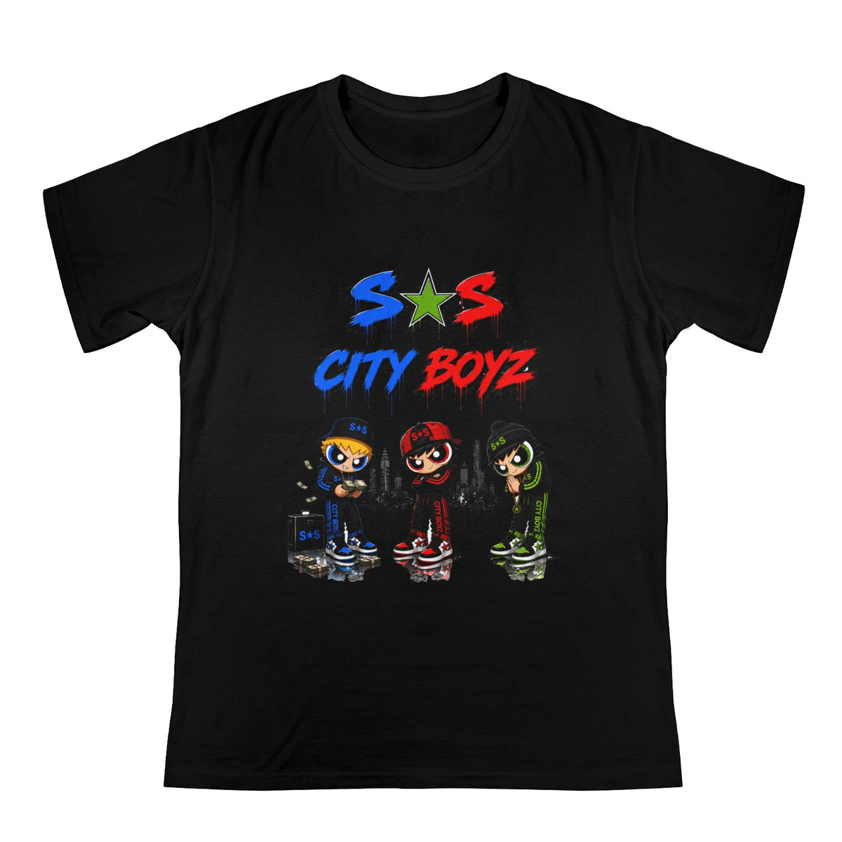 S.O.S: Rowdy Ruff Boys Men's Heavy Cotton T-Shirt  | Ships from USA