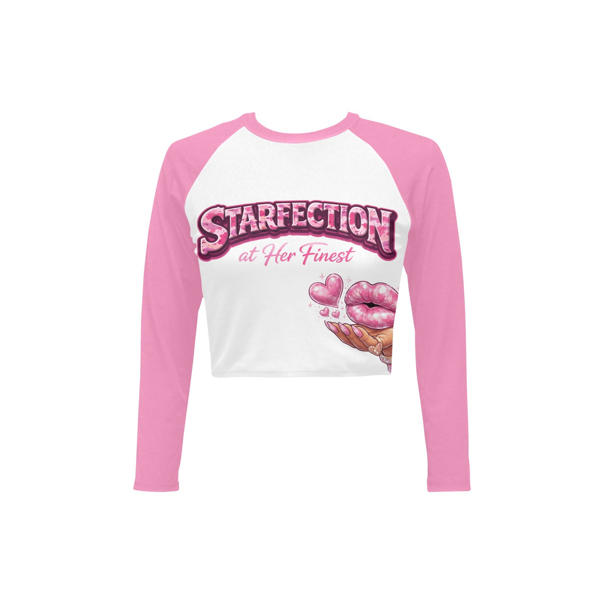 Starfection Ladies Edition Long Sleeve Crop Top