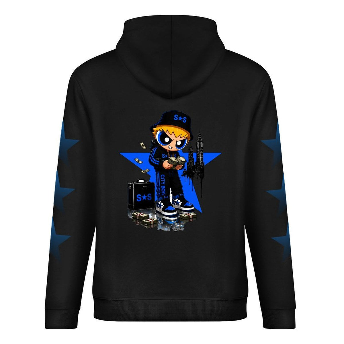 S.O.S: Rowdy Ruff Boys Unisex Cotton Hooded Sweatshirt