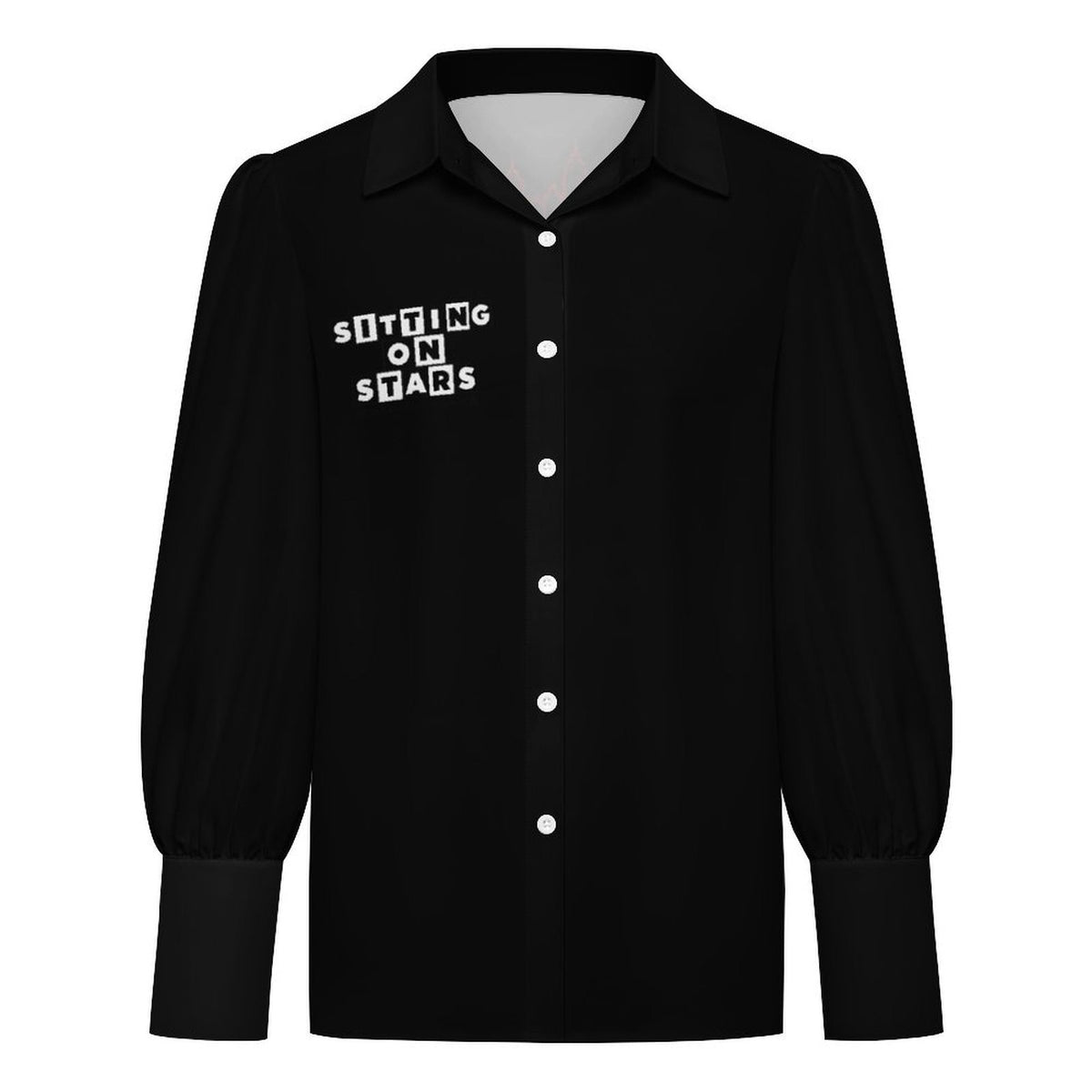 S.O.S: Power Puff Gang Women's Satin Lantern Long Sleeve Shirt