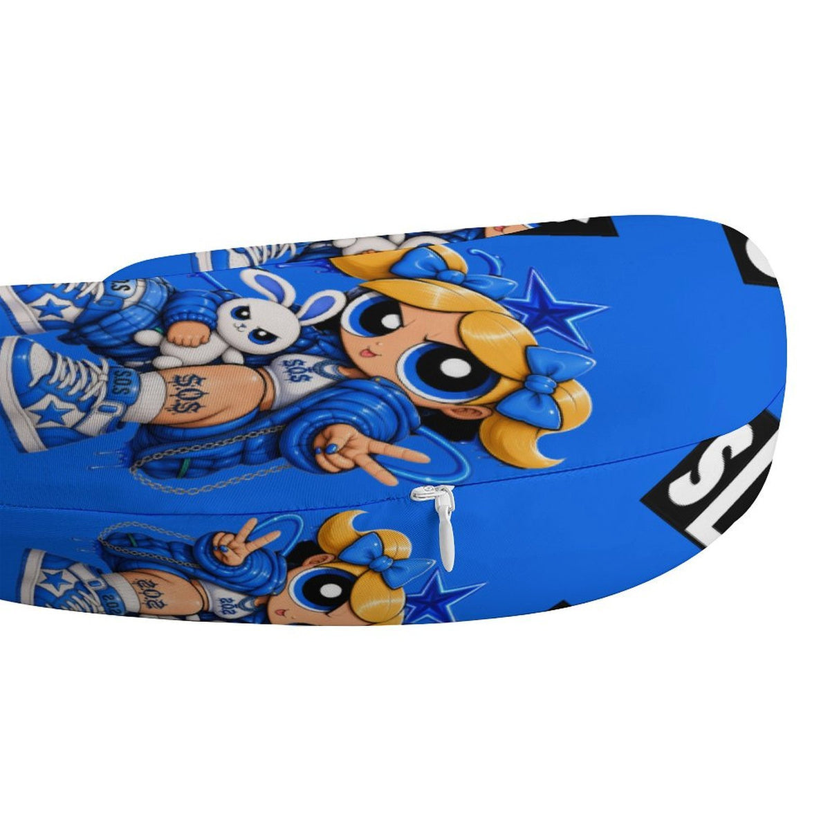 S.O.S: Power Puff Gang  U-Shaped Travel Neck Pillow